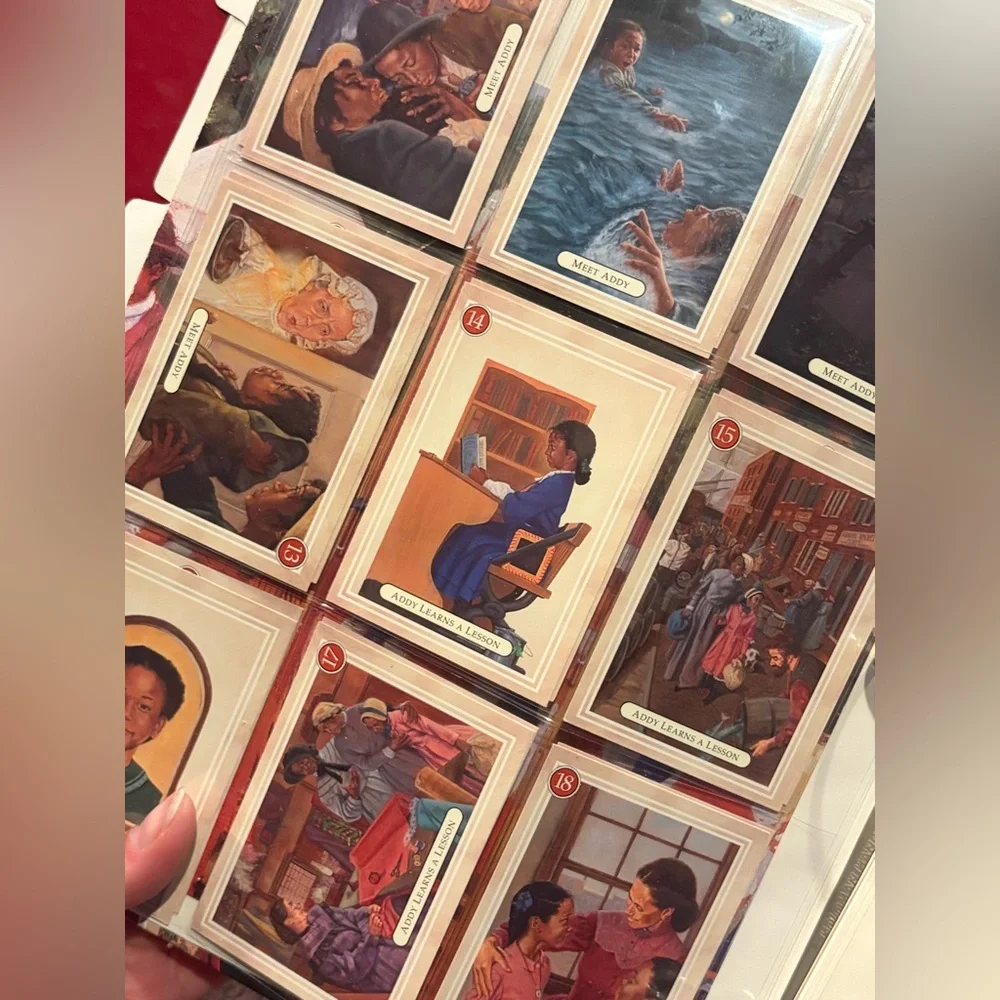 Vintage 120+ American Girl Trading Cards in American Girl Trading Card Album